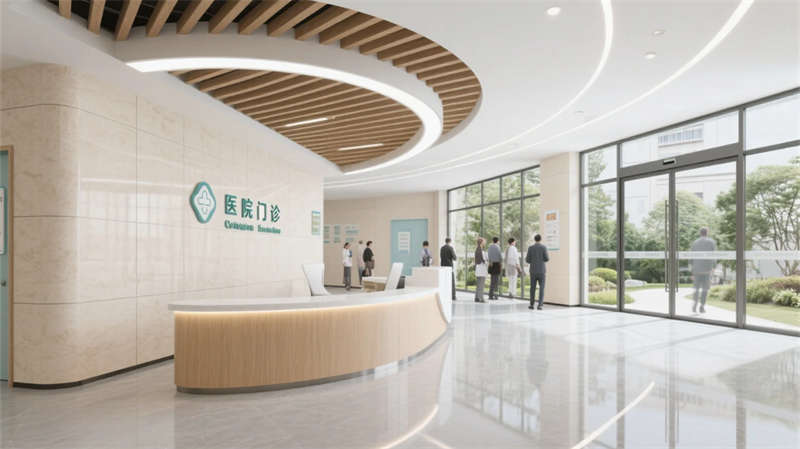 療愈綠洲，光影共生——合肥6000平醫(yī)院裝修設(shè)計效果圖